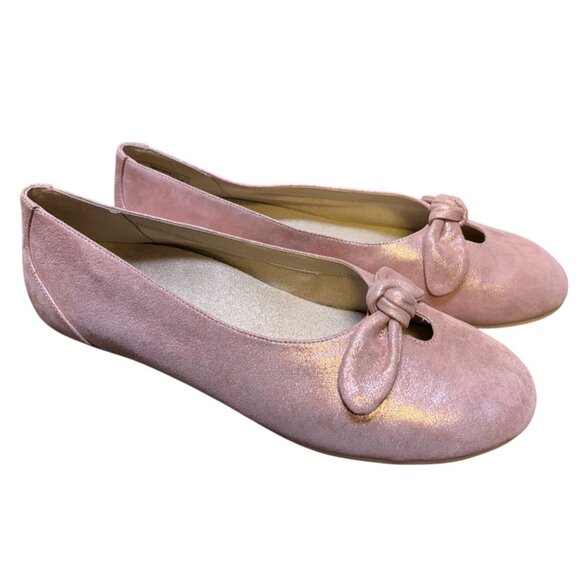 Vionic Pink Bow Knot Flats Size 11 - Picture 2 of 10